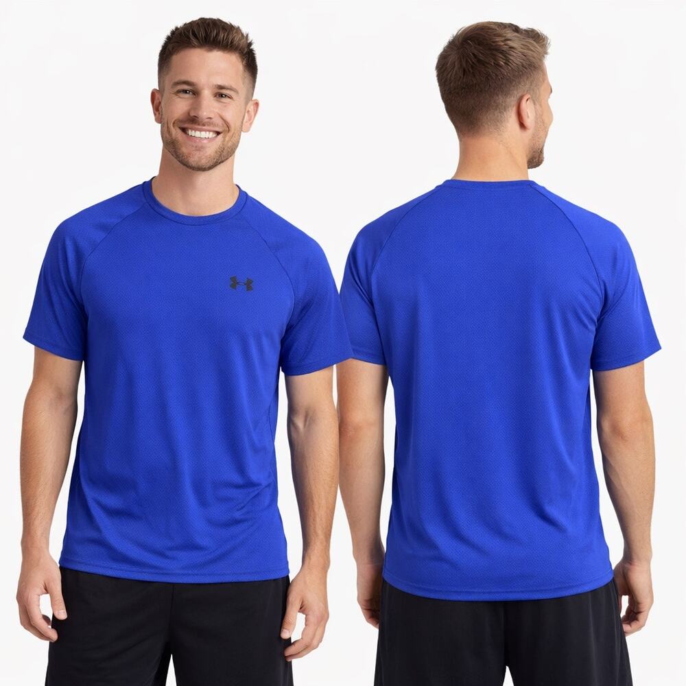 EUC Under Armour Men’s Tech Tee Blue Med